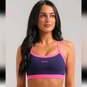 NWT ACTA 🩷 Evo Base Bra Navy/Hot Pink- Valentines Drop
